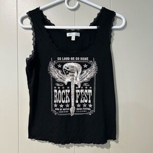 Ultra flirt tank top  Rock fest sz: Medium
